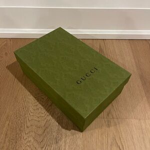 Gucci Green Patterned Logo Shoe Box